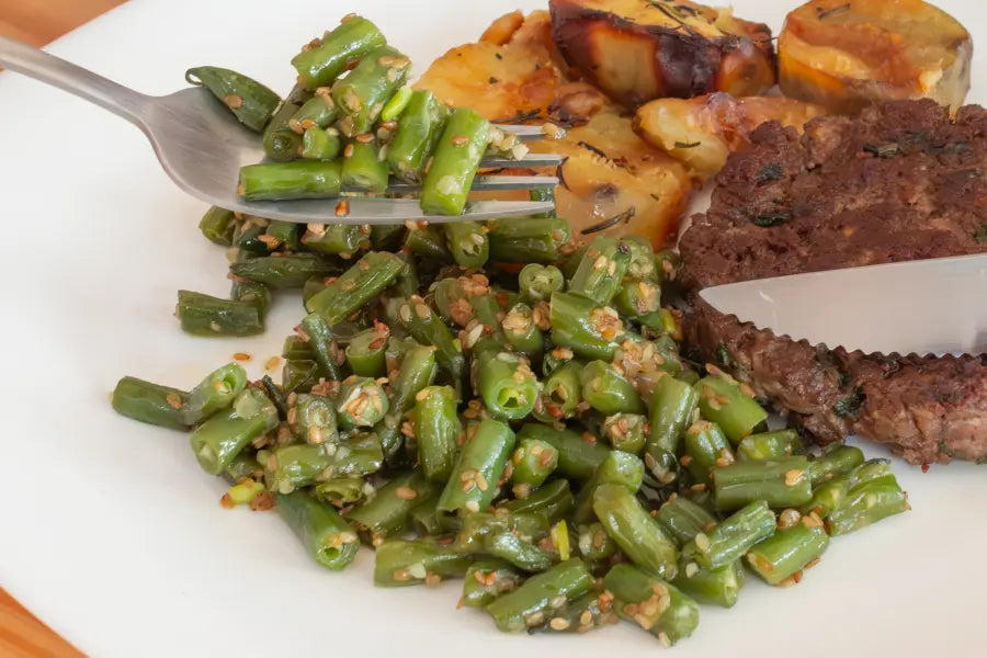 Vagem com Gergelim Torrado