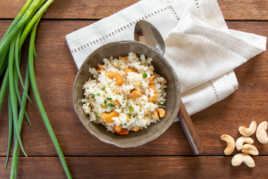 Arroz Jasmim com Castanha de Caju