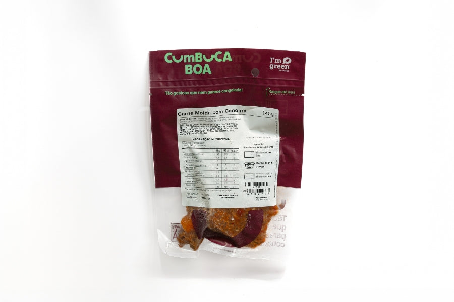 Carne Moída, Arroz Integral e Feijão Preto